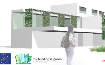 The application of Nature Based Solutions from LIFE myBUILDINGisGREEN project has just started in Badajoz