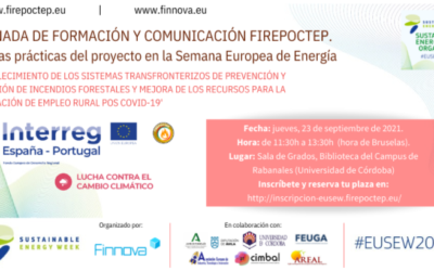 FIREPOCTEP organiza una jornada de formación y buenas prácticas en la Semana Europea de la Energía