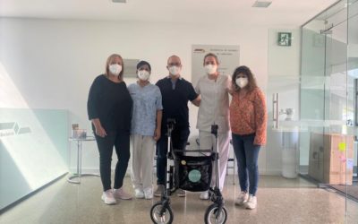El Centro MV Geriatría de Camarzana de Tera (Zamora) prueba los andadores inteligentes, desarrollados por CARTIF en UTE con ASPRODES en el marco de una Compra Pública de Innovación lanzada por la Consejería de Familia e Igualdad de Oportunidades de la JCyL, para conocer sus beneficios