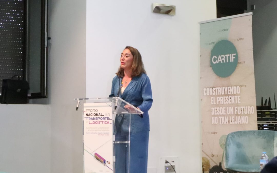 [20230509] FOTO · La Consejera de Movilidad y Transformación Digital María González Corral inaugura el Foro Nacional de Transporte y Logística de CARTIF.2