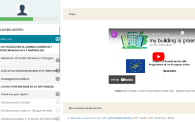 LIFE myBUILDINGisGREEN lanza en castellano su formación online sobre Soluciones Basadas en la Naturaleza