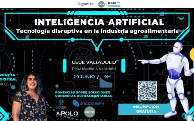 CARTIF organiza en la CEOE Valladolid una jornada sobre inteligencia artificial y tecnología disruptiva en la industria agroalimentaria