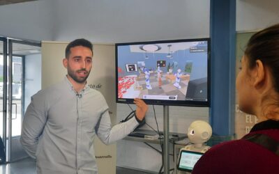 CARTIF presenta una sala de entrenamiento virtual en el metaverso para robots de asistencia a personas mayores