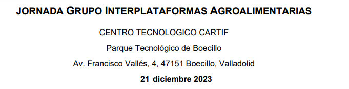 jornada Grupo Interplataformas Agroalimentarias